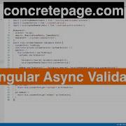 Angular Async Validator In Reactive Form