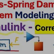 Моделирование и имитация системы массо пружинного демпфера в Simulink MATLAB исправленная версия