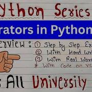 Introduction To Operators In Python Python Basics Explained Code Hacker
