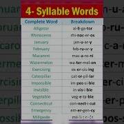 4 Syllable Words Shortvideo Englishexam Practice English