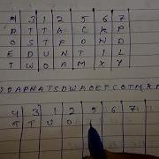 Rectangular Transposition Encryption And Decryption