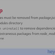 How To Uninstall NPM Packages From A Node Js Project