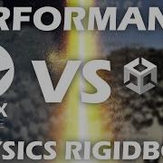 Static Performance Test FLAX VS UNITY Physics Rigidbodys