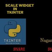 T 35 SCALE WIDGET In Tkinter