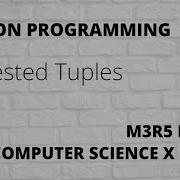 How To Take Nested Tuples Input From The User Nested Tuple In Python
