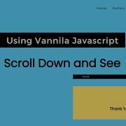 Sticky Navigation Bar On Scroll Using Vanilla Javascript Animated Navbar On Scroll