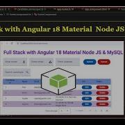 Full Stack Angular 18 Material Node JS MySQL