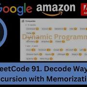 Solving LeetCode 91 Decode Ways Dynamic Programming Recursion With Memorization Intuitive