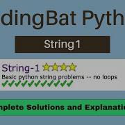 Coding Bat Python String 1 Complete Explanations And Solutions