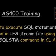 Как выполнить SQL запросы хранящиеся в файле потока IFS с помощью команды RUNSQLSTM в CL AS400