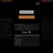 JavaScript Sorting Ascending Order Descending Order Javascript Javascriptprojects