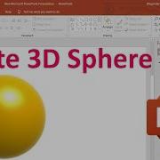 How To Create 3D Sphere In PowerPoint