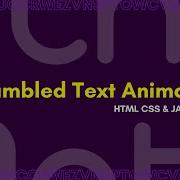 How To Make A Scrambled Text Animation HTML CSS JavaScript