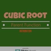 Information About The Cubic Root Parent Function