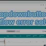 DropdownButton Render Overflow Issue Resolved In 1 Minute Dropdown Flutter