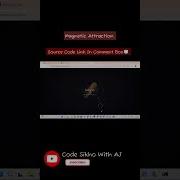 Magnet Attraction Button Magnetic Hover Effect HTML CSS JavaScript