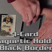Magnetic Card Holder 35 PT Black Border For Sports Cards