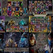 Mortal Kombat Select Screen Evolution MK To MK1 1992 2025
