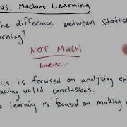 Estatística Vs Machine Learning