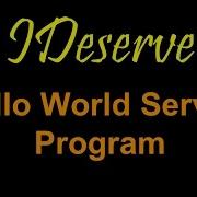 Hello World Servlet Program
