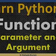 Function With Parameters And Arguments Learn Python