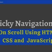 Sticky Navigation Bar Using HTML CSS And JS Sticky Navbar On Scroll Fixed Navbar With JS