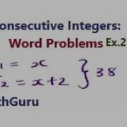 Consecutive Integers Word Problems Example 2
