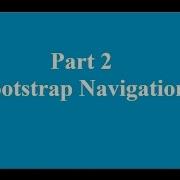 Bootstrap Navigation Bar Part 2