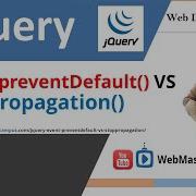 JQuery Event Preventdefault Vs StopPropagation Preventdefault Jquery