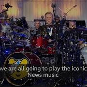 Weatherman Owain Plays EPIC BBC News Theme For Children In Need Drumathon With His Fellow Drummers