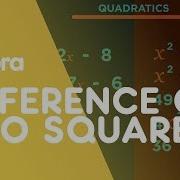 Difference Of Two Squares Factorising Quadratics Algebra Maths FuseSchool