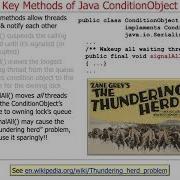 Key Methods In The Java ConditionObject