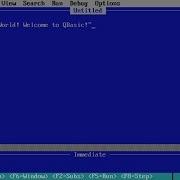 QBasic Hello World