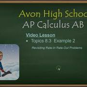 Avon High School AP Calculus AB Topic 8 3 Example 2
