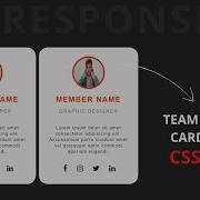 Responsive Team Section Card Using CSS Grid