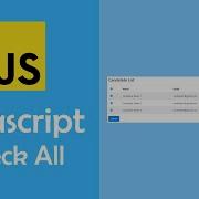 Javascript Check All Checkboxes Using Jquery And Javascript