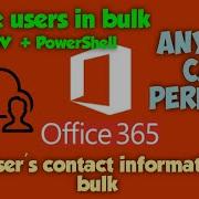 How To Create Users In Bulk In Office 365 Using PowerShell 2021
