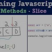Slice Array Methods Javascript Tutorial