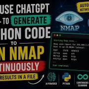 Автоматизация Nmap с помощью Python и ChatGPT на языке урду
