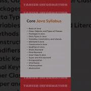 Java Syllabus For Placement Coding Javaforplacement Java Javascript