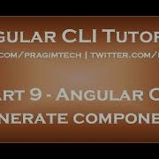 Angular Cli Generate Component