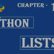 Lists In Python Python Tutorial W3Schools Chapter 18 English