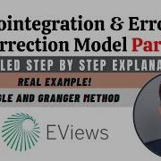 Time Series Error Correction Model Explained In Eviews