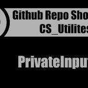 Privately Input A String In This C Console Application