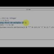 Visual Basic Nested Loops Example 1