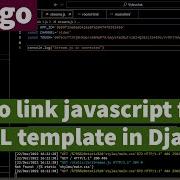 How To Link Javascript File To HTML Template In Django