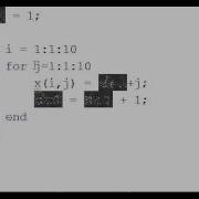 MATLAB Nested Loops Part 1 2 Dimensional