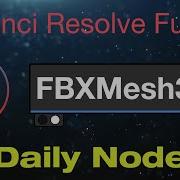 DaVinci Resolve FBX Mesh 3D Node