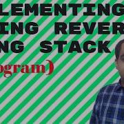 STRING REVERSAL USING STACK C Program
