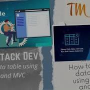Creating Attractive Data Table Using JQuery And MVC UI Design Web App Full Stack Development